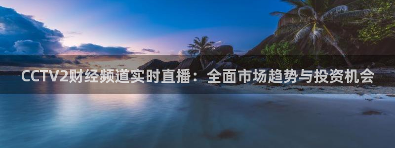 857直播足球免费：CCTV2财经频道实时直播：全面市场趋势与投资机会